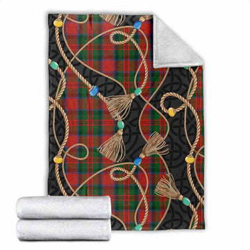 MacDuff (McDuff) Scottish Tartan Twisted Ropes Stylized Blanket X-Large 59 x 79 inches 150 x 200 cm - Tartan Vibes Clothing