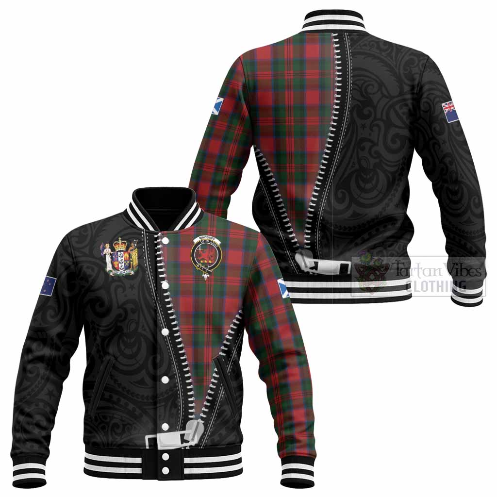 MacDuff (McDuff) Tartan Baseball Jacket New Zealand Pattern Unique Zipper Stylized