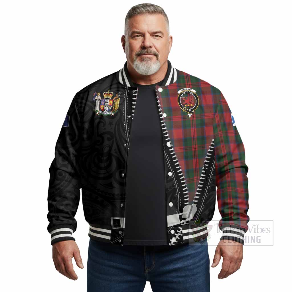 MacDuff (McDuff) Tartan Baseball Jacket New Zealand Pattern Unique Zipper Stylized