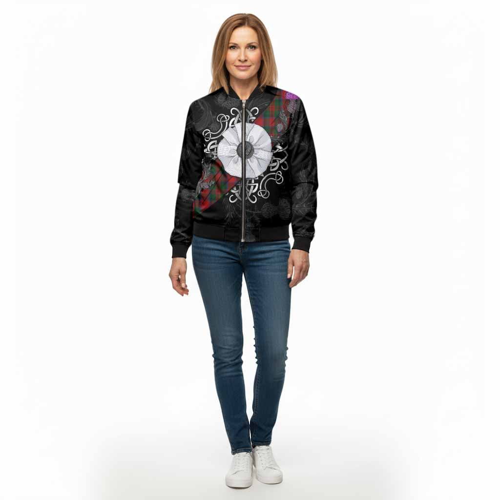MacDuff (McDuff) Tartan Bomber Jacket Jacobite White Rose - Tartan Vibes Clothing
