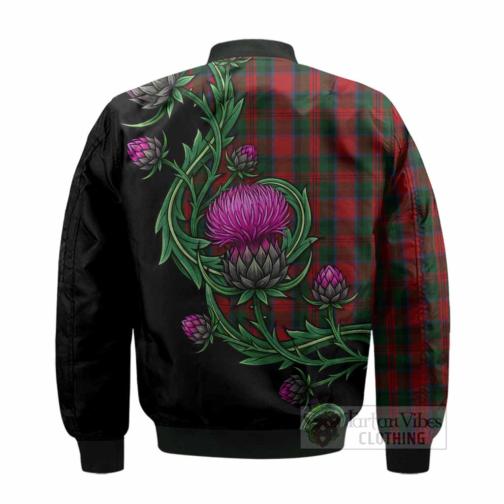 MacDuff (McDuff) Tartan Bomber Jacket Resilient Scottish Thistle - Tartan Vibes Clothing