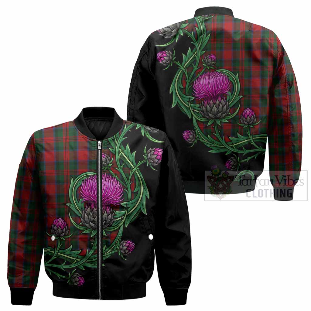 MacDuff (McDuff) Tartan Bomber Jacket Resilient Scottish Thistle - Tartan Vibes Clothing
