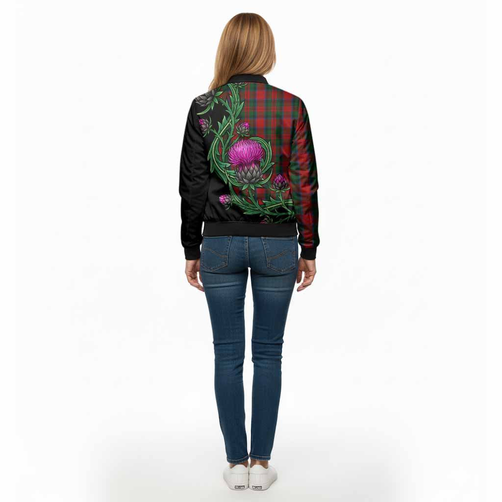 MacDuff (McDuff) Tartan Bomber Jacket Resilient Scottish Thistle - Tartan Vibes Clothing