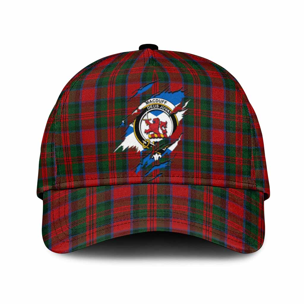 MacDuff (McDuff) Tartan Classic Cap with Family Crest In Me Style