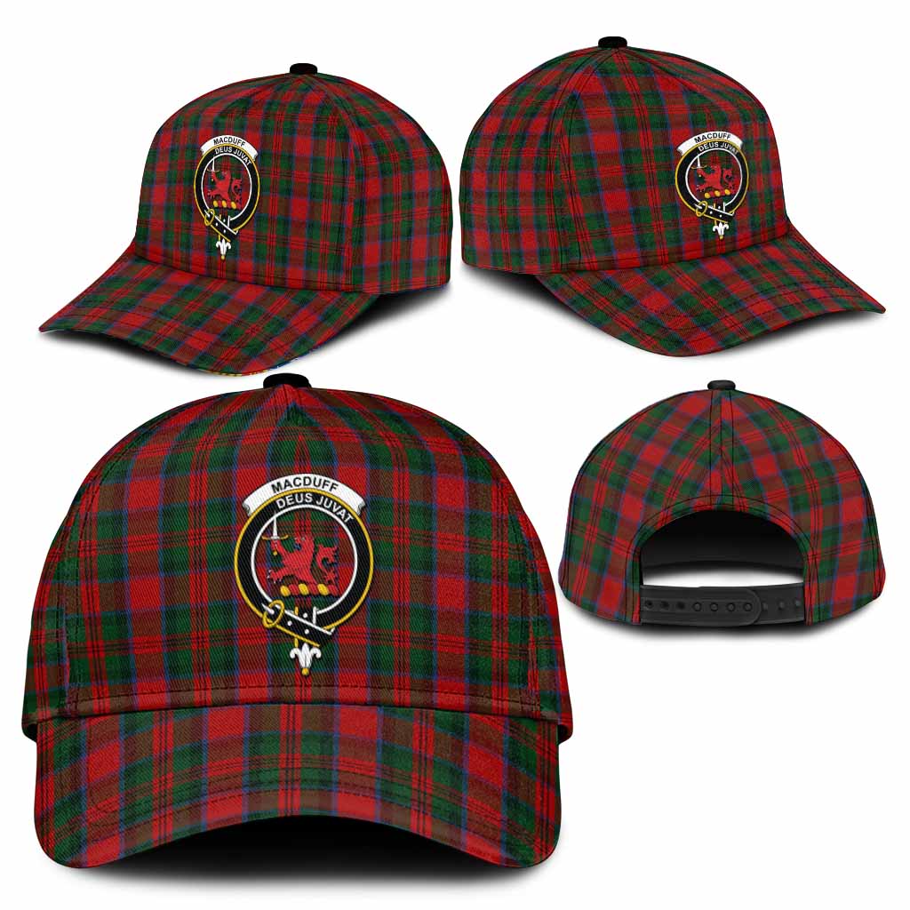 MacDuff (McDuff) Tartan Classic Cap with Family Crest