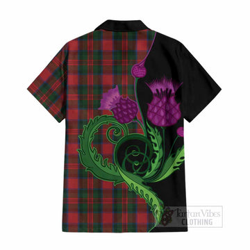 MacDuff (McDuff) Tartan Cotton Hawaiian Shirt Traditional Scottish Thistle