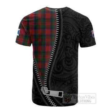 MacDuff (McDuff) Tartan Cotton T-shirt New Zealand Pattern Unique Zipper Stylized