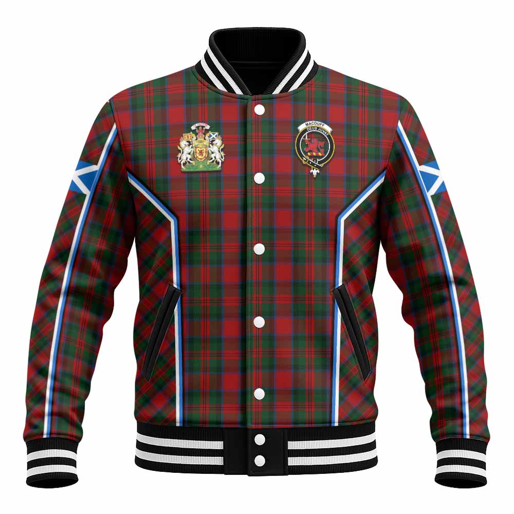 MacDuff (McDuff) Tartan Crest Baseball Jacket Scotland Coat of Arm Flag Style - Tartan Vibes Clothing