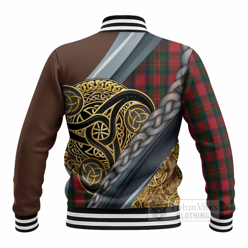 MacDuff (McDuff) Tartan Crest Baseball Jacket Scottish Triskele Celtic - Tartan Vibes Clothing