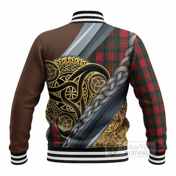 MacDuff (McDuff) Tartan Crest Baseball Jacket Scottish Triskele Celtic