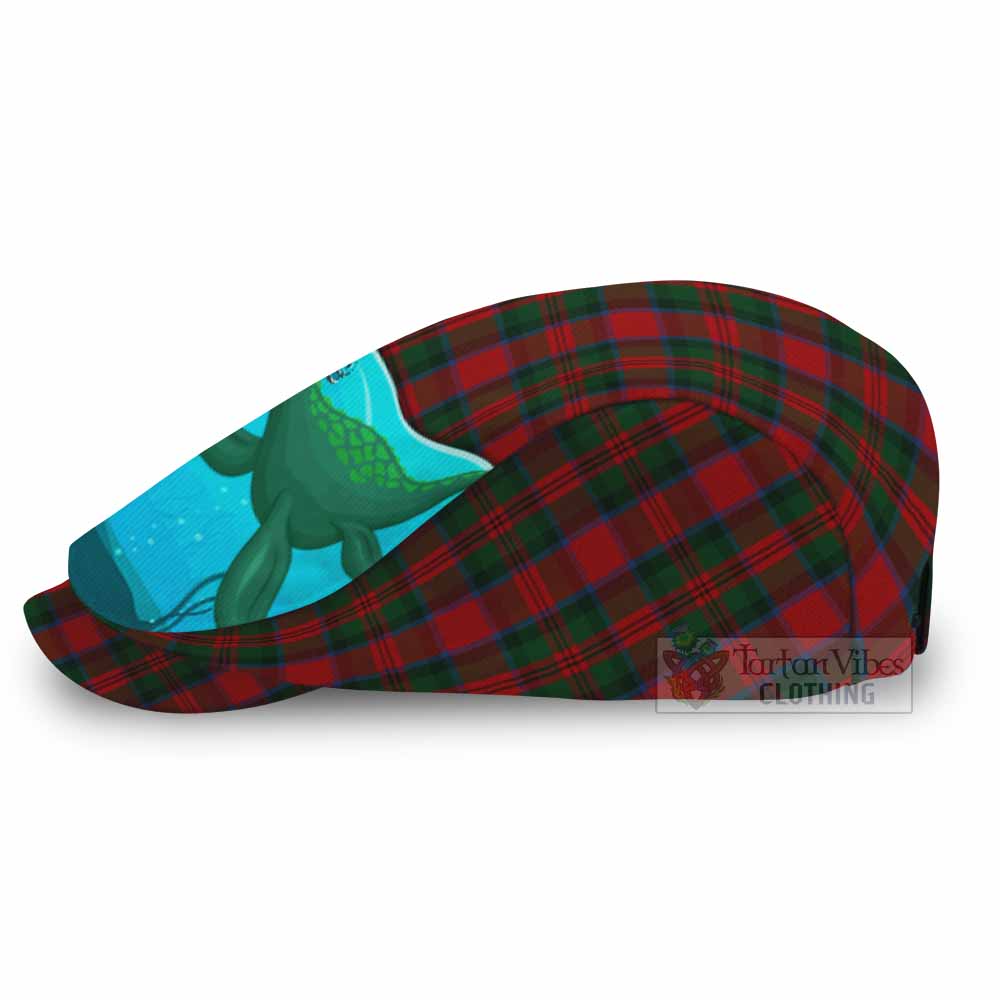 MacDuff (McDuff) Tartan Crest Flat Cap, Jeff Cap Nessie Under Water - Tartan Vibes Clothing