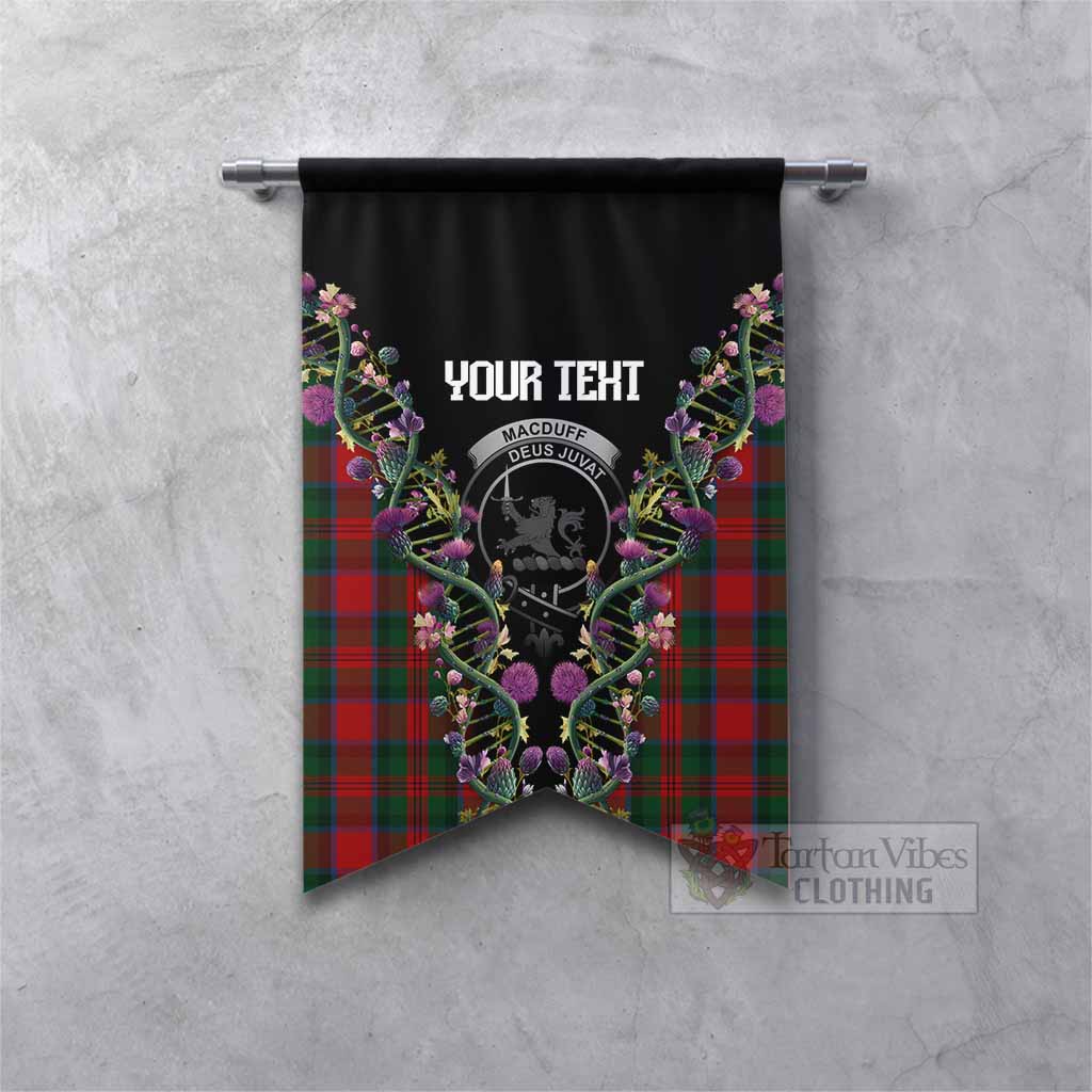 MacDuff (McDuff) Tartan Crest Gonfalon Scottish Heritage Thistle DNA