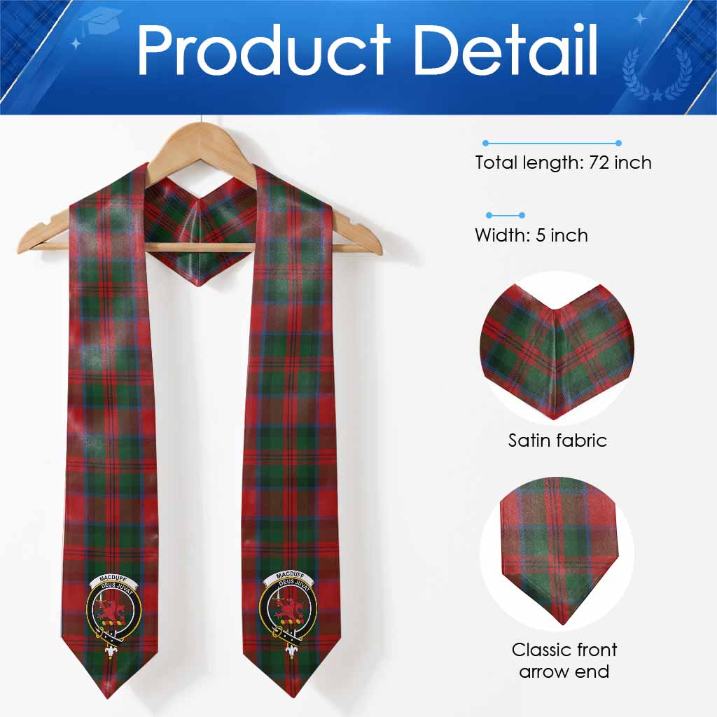 MacDuff (McDuff) Tartan Crest Graduation Stole - Tartan Vibes Clothing