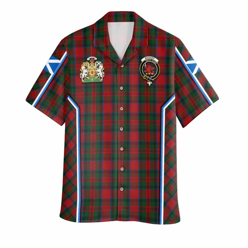 MacDuff (McDuff) Tartan Crest Hawaiian Shirt Scotland Coat of Arm Flag Style - Tartan Vibes Clothing