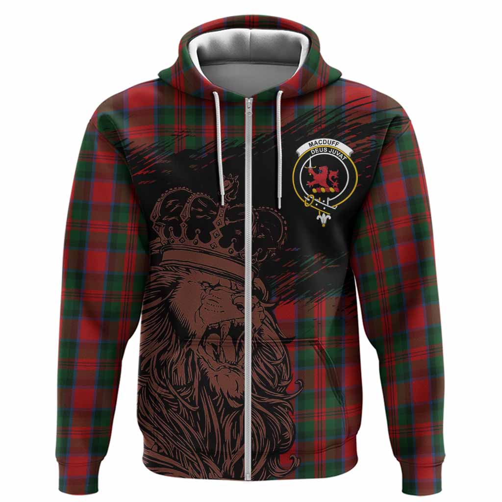 MacDuff (McDuff) Tartan Crest Hoodie Crowned Lion Heritage Style