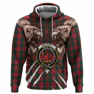 MacDuff (McDuff) Tartan Crest Hoodie Ferocious Lion Style
