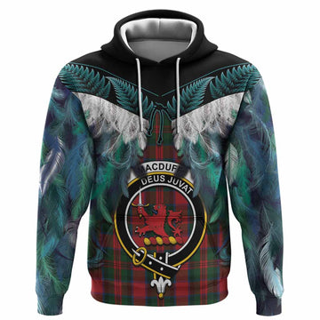MacDuff (McDuff) Tartan Crest Hoodie New Zealand Maori Korowai Cloak