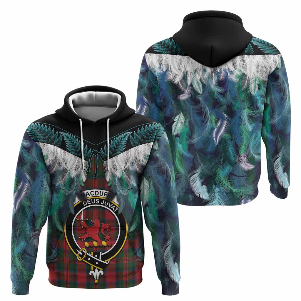 MacDuff (McDuff) Tartan Crest Hoodie New Zealand Maori Korowai Cloak