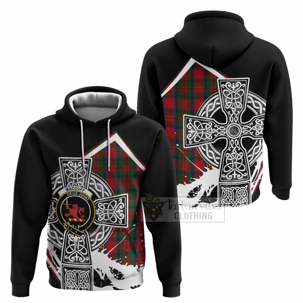 MacDuff (McDuff) Tartan Crest Hoodie Scottish Celtic Cross Heritage