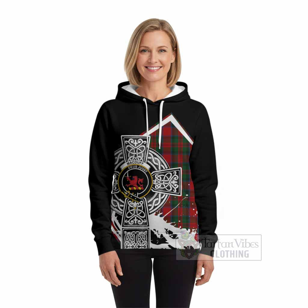 MacDuff (McDuff) Tartan Crest Hoodie Scottish Celtic Cross Heritage