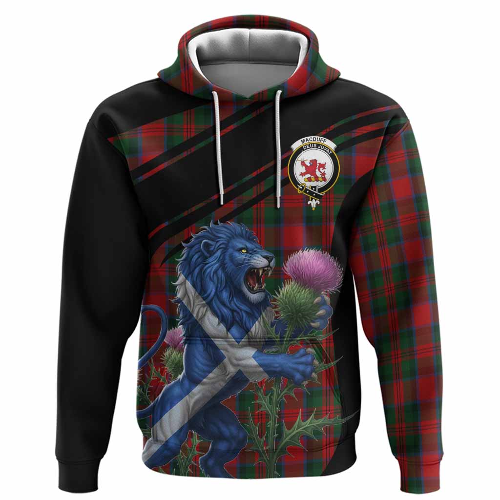 MacDuff (McDuff) Tartan Crest Hoodie Scottish Lion Rampant Thistle