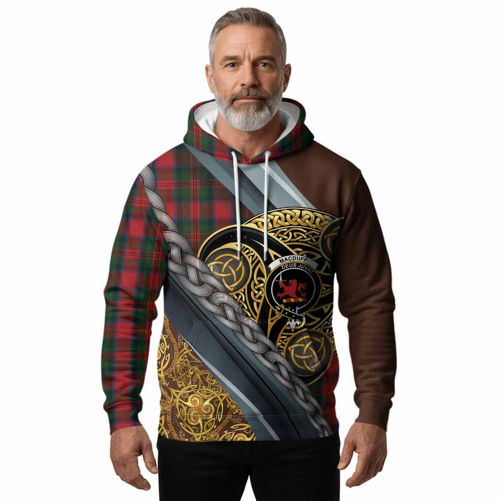 MacDuff (McDuff) Tartan Crest Hoodie Scottish Triskele Celtic
