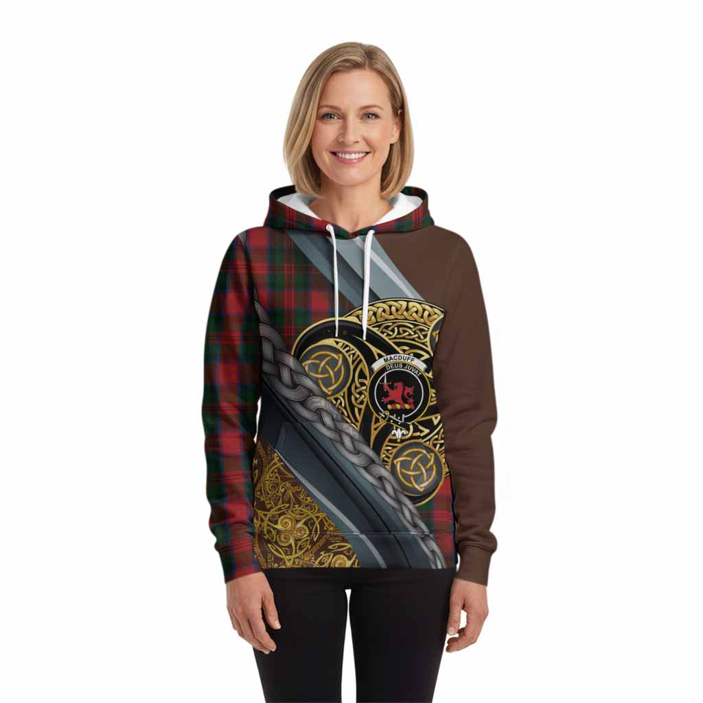 MacDuff (McDuff) Tartan Crest Hoodie Scottish Triskele Celtic