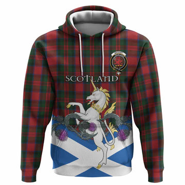 MacDuff (McDuff) Tartan Crest Hoodie Scottish Unicorn With Thistle