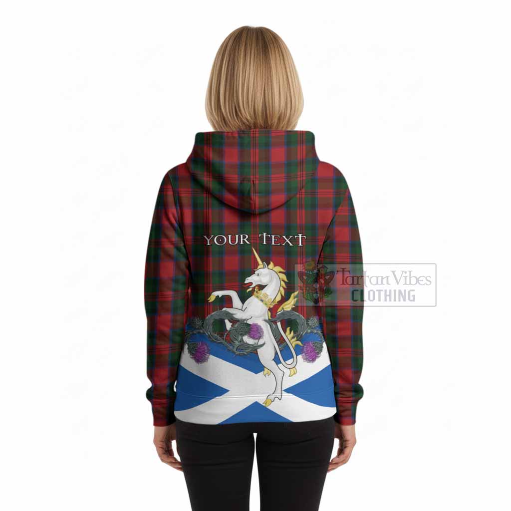 MacDuff (McDuff) Tartan Crest Hoodie Scottish Unicorn With Thistle