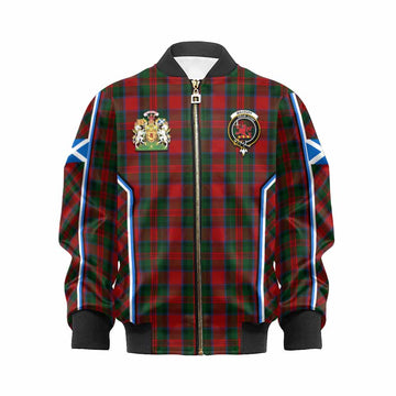 MacDuff (McDuff) Tartan Crest Kid Bomber Jacket Scotland Coat of Arm Flag Style