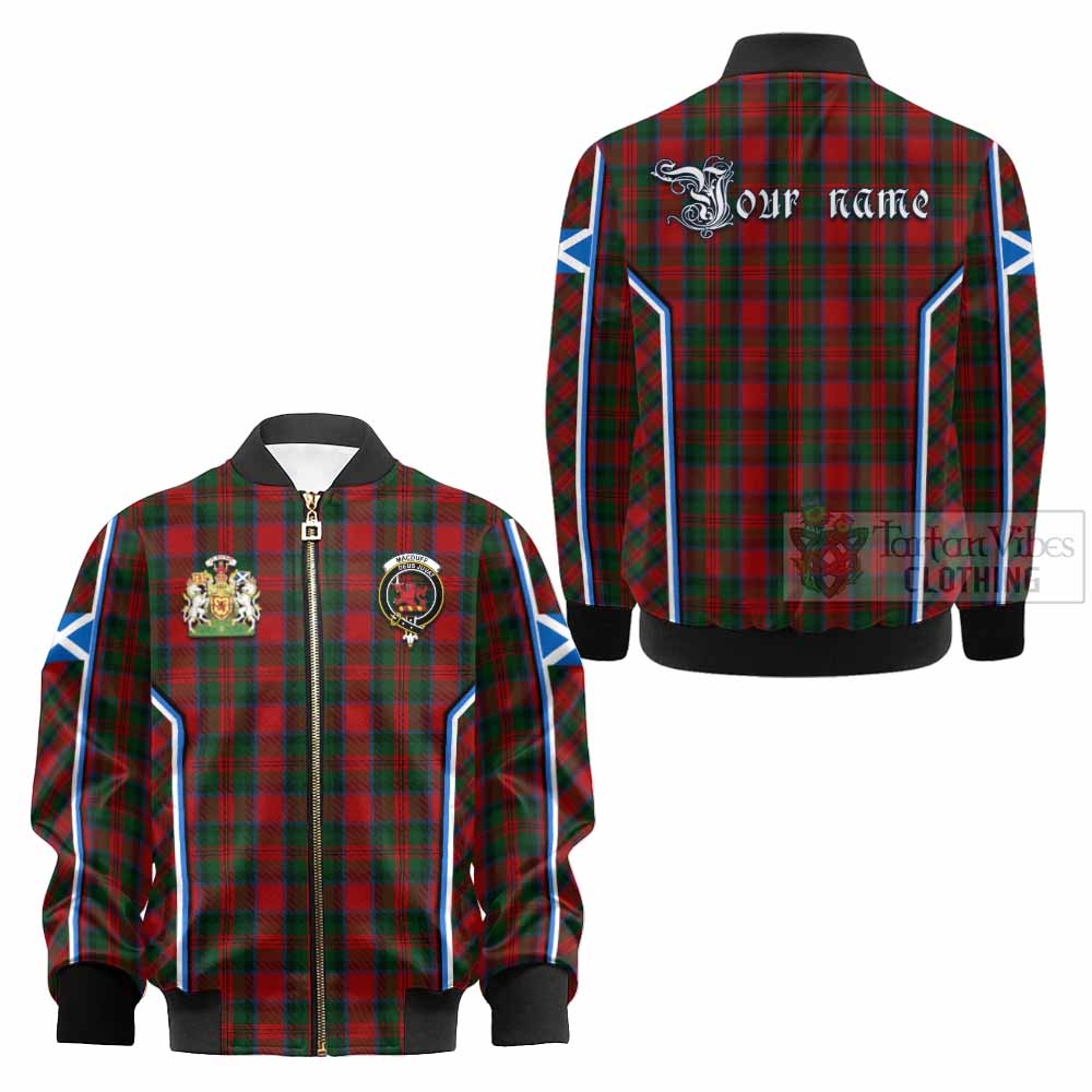 MacDuff (McDuff) Tartan Crest Kid Bomber Jacket Scotland Coat of Arm Flag Style - Tartan Vibes Clothing