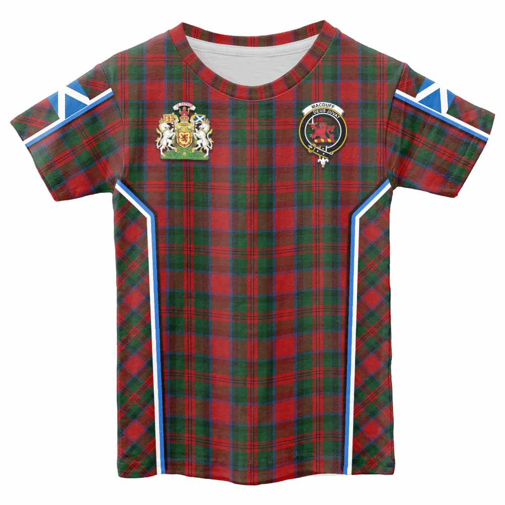 MacDuff (McDuff) Tartan Crest Kid T-shirt Scotland Coat of Arm Flag Style - Tartan Vibes Clothing