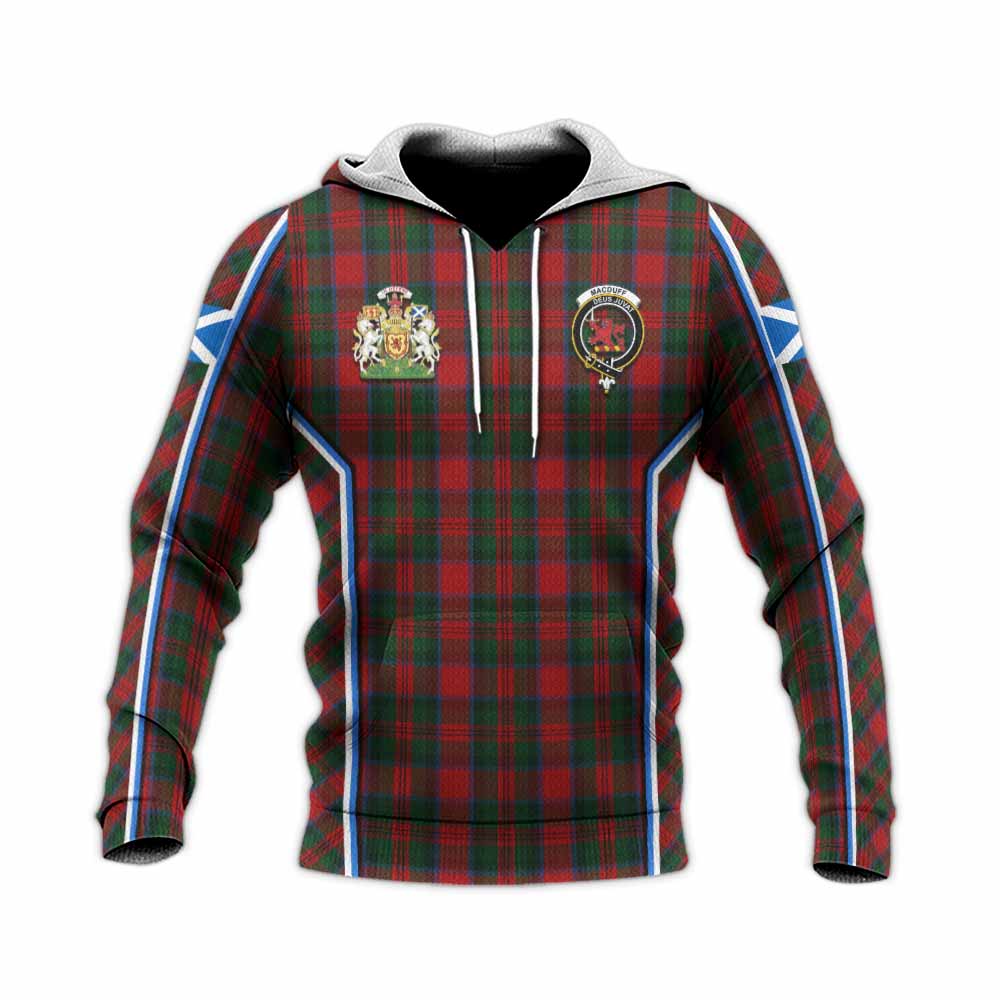 MacDuff (McDuff) Tartan Crest Knitted Hoodie Scotland Coat of Arm Flag Style - Tartan Vibes Clothing