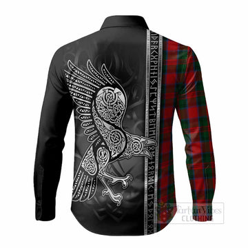 MacDuff (McDuff) Tartan Crest Long Sleeve Button Shirts Norse Mythology Viking Odin Crow Tattoo