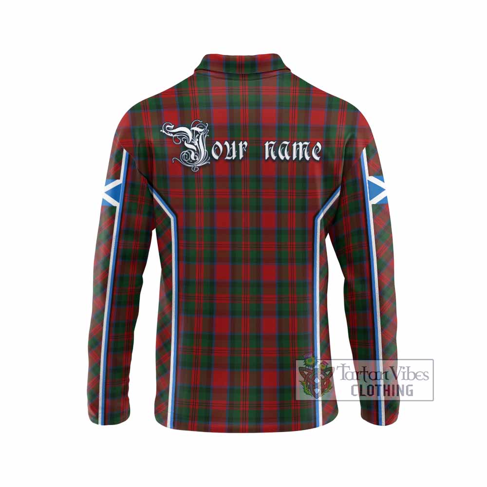 MacDuff (McDuff) Tartan Crest Long Sleeve Polo Shirt Scotland Coat of Arm Flag Style - Tartan Vibes Clothing