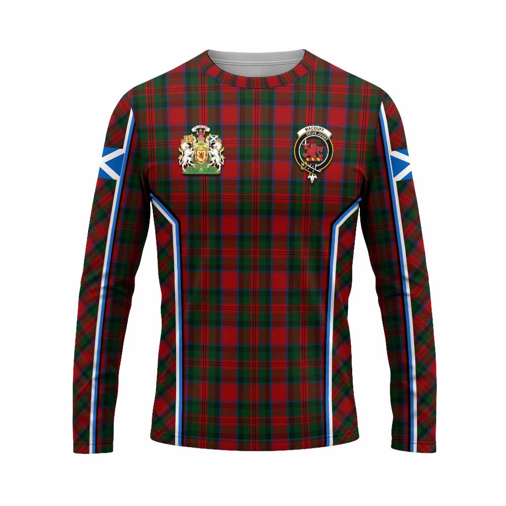 MacDuff (McDuff) Tartan Crest Long Sleeve T-Shirt Scotland Coat of Arm Flag Style - Tartan Vibes Clothing