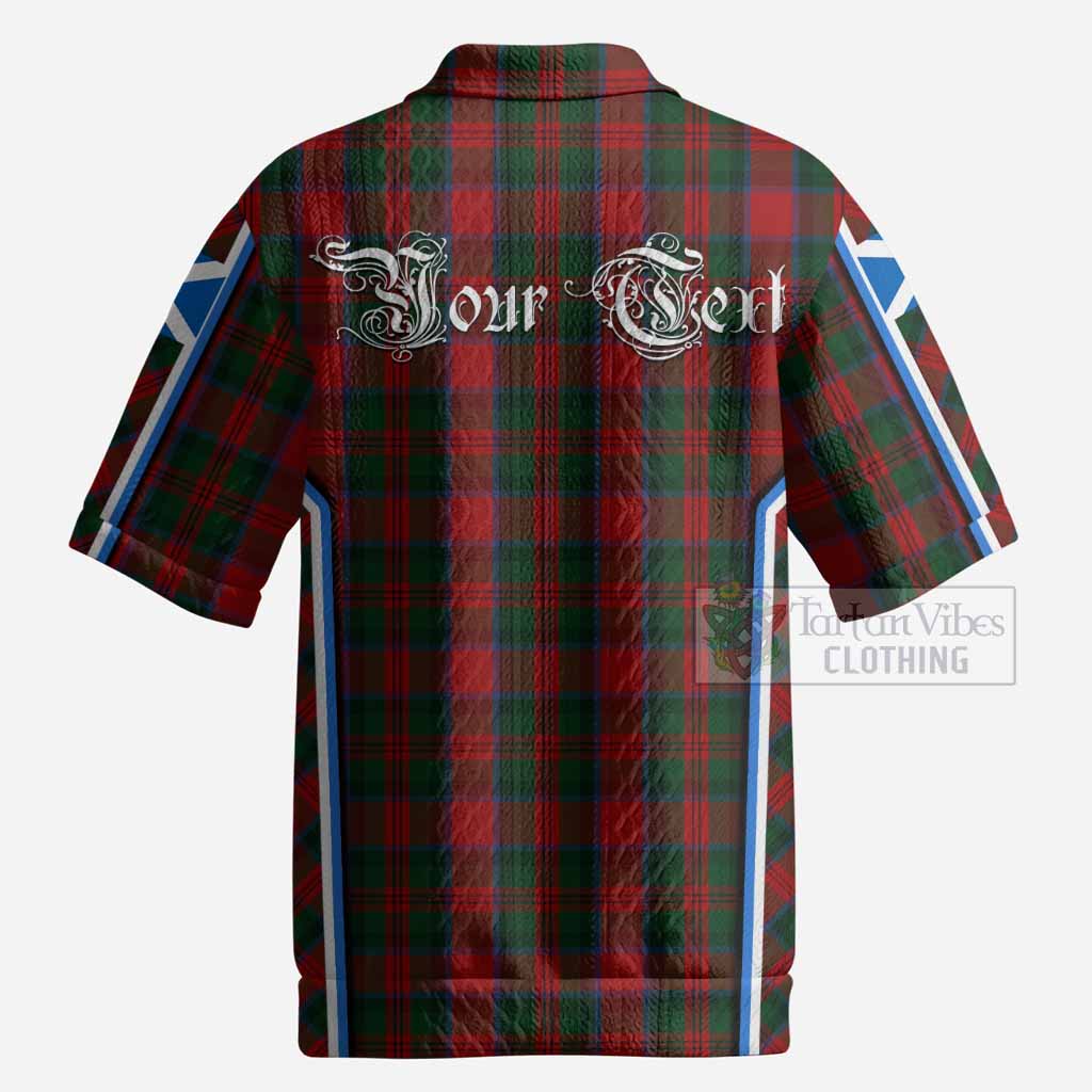 MacDuff (McDuff) Tartan Crest Men’s Polo Sweater Top Scotland Coat of Arm Flag Style