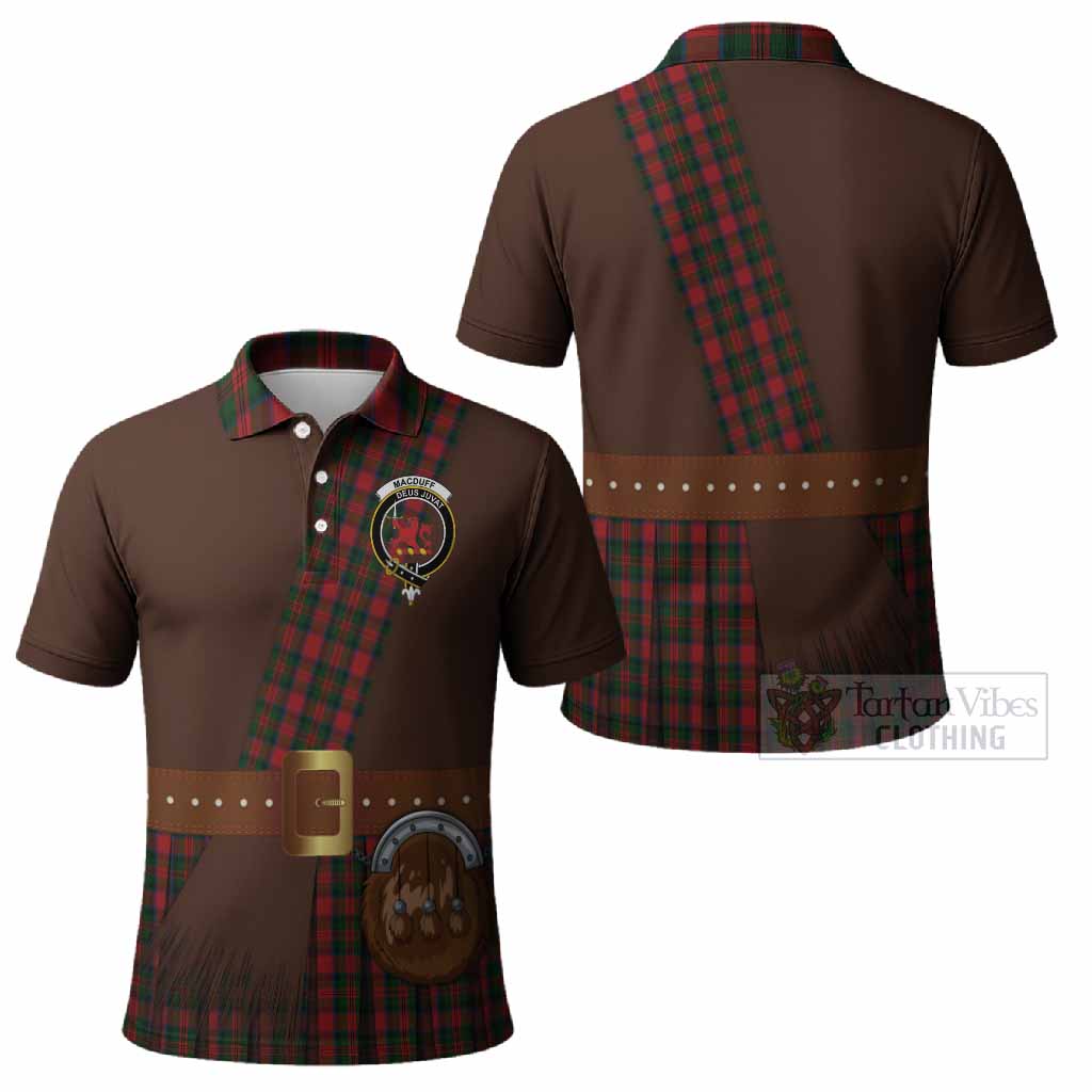 MacDuff (McDuff) Tartan Crest Polo Shirt Kilt Costume Style
