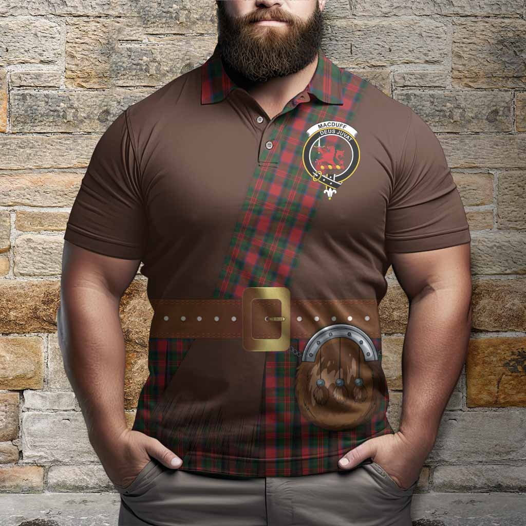 MacDuff (McDuff) Tartan Crest Polo Shirt Kilt Costume Style