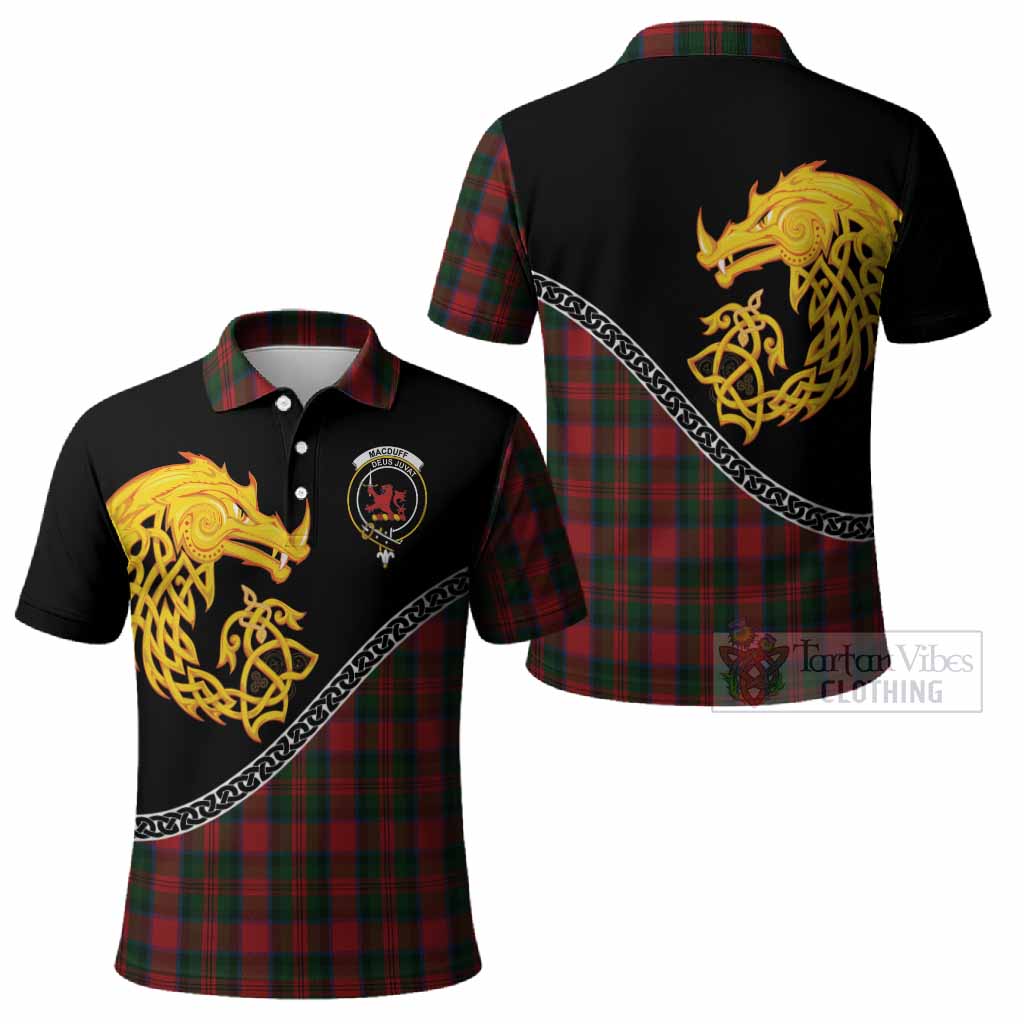 MacDuff (McDuff) Tartan Crest Polo Shirt Legendary Dragon Knot Half Style