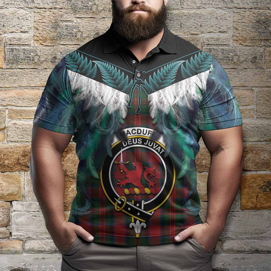 MacDuff (McDuff) Tartan Crest Polo Shirt New Zealand Maori Korowai Cloak