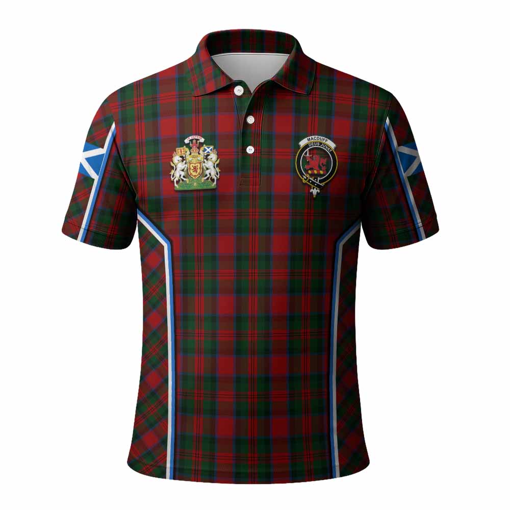 MacDuff (McDuff) Tartan Crest Polo Shirt Scotland Coat of Arm Flag Style - Tartan Vibes Clothing