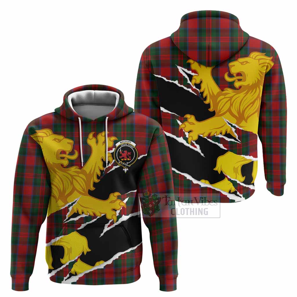 MacDuff (McDuff) Tartan Crest Scottish Hoodie Heraldic Golden Lion