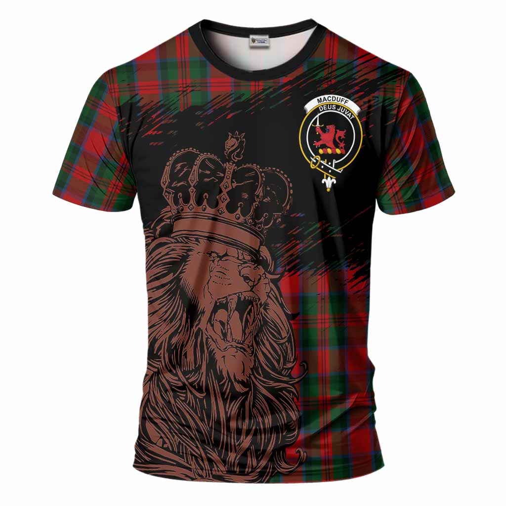 MacDuff (McDuff) Tartan Crest T-Shirt Crowned Lion Heritage Style