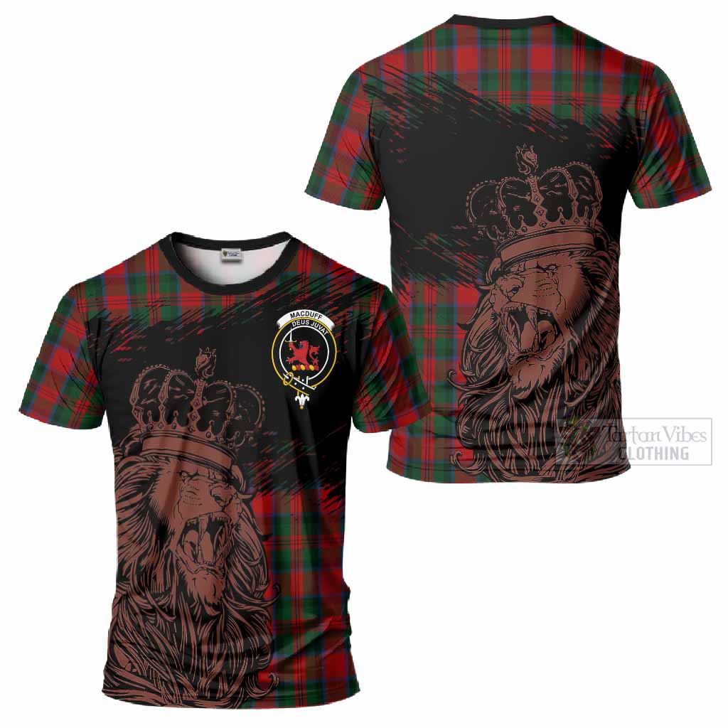 MacDuff (McDuff) Tartan Crest T-Shirt Crowned Lion Heritage Style