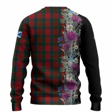 MacDuff (McDuff) Tartan Crest Thistle Floral Knitted Sweater