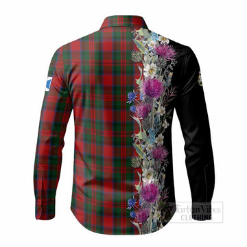 MacDuff (McDuff) Tartan Crest Thistle Floral Long Sleeve Button Shirts - Tartan Vibes Clothing