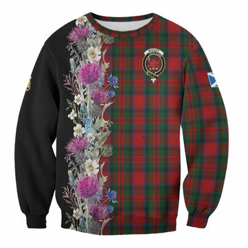 MacDuff (McDuff) Tartan Crest Thistle Floral Sweatshirt