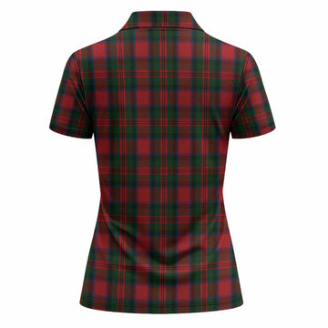 MacDuff (McDuff) Tartan Crest Women Polo Shirt Ferocious Lion Style