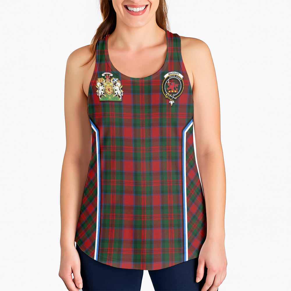 MacDuff (McDuff) Tartan Crest Women Racerback Tanks Scotland Coat of Arm Flag Style - Tartan Vibes Clothing